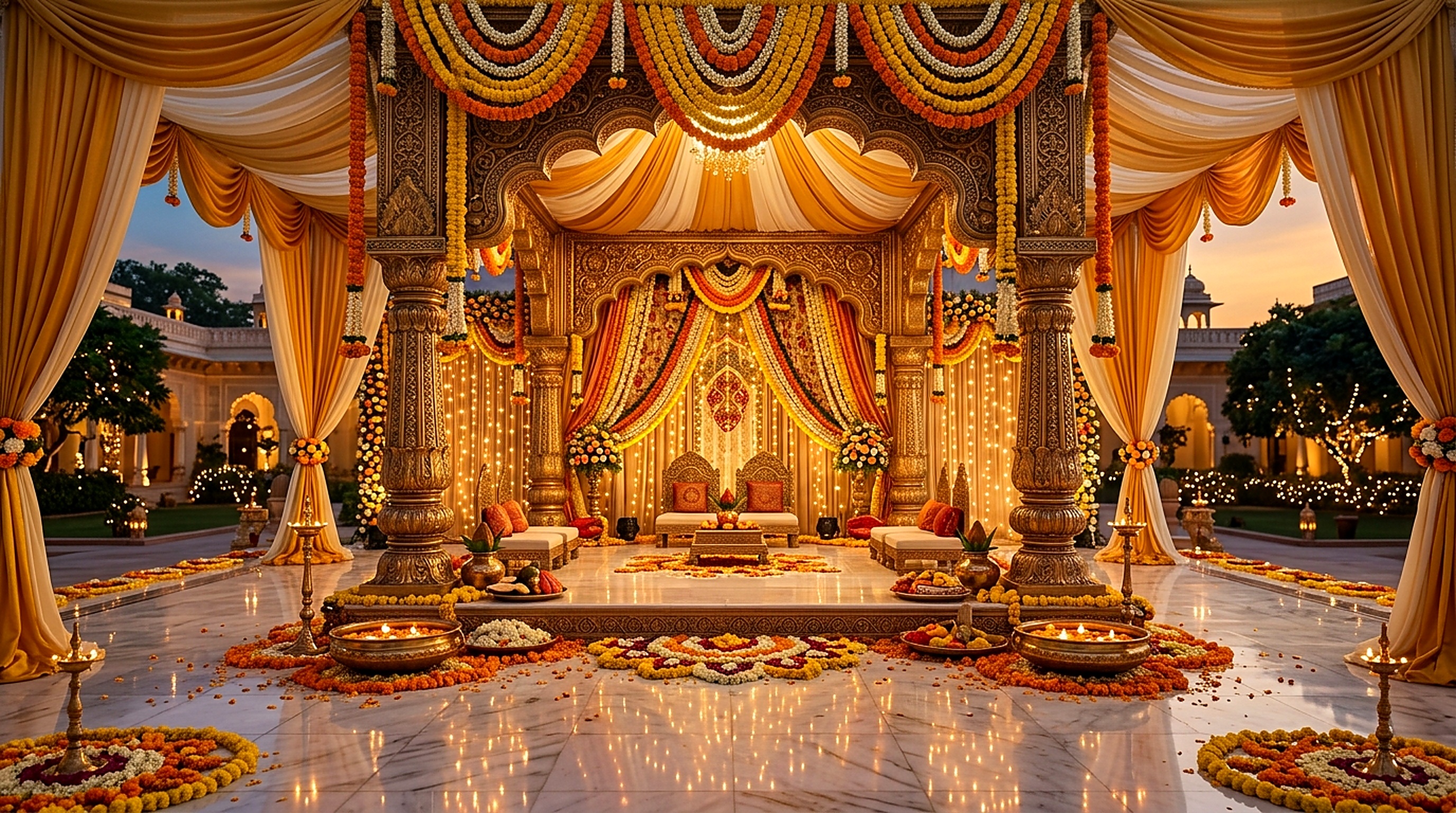 Wedding Pulao Sacred Wedding Mandap Wallpaper